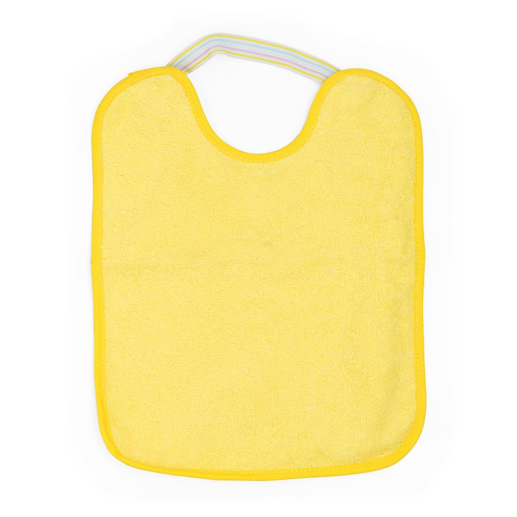 Ti TIN Pack 4 Baberos Bebé Impermeables 31x24 cm, 6-12 Meses | 90% Rizo Algodón Suave y Absorvente, Ideal Guardería, Ajustable con Goma Elástica, Lavadora y Secadora