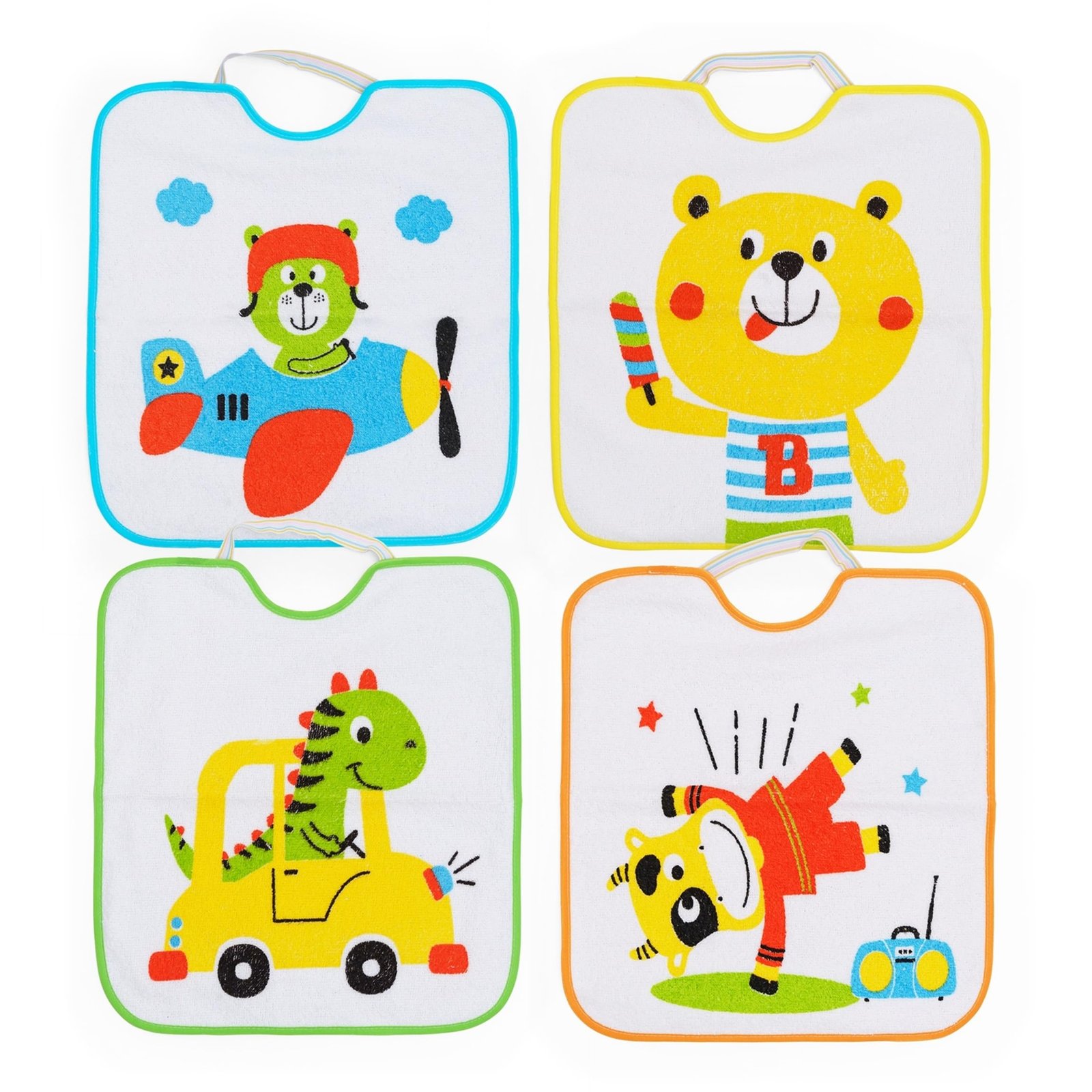 Ti TIN Pack 3 Baberos Bebé Impermeables 31x38 cm, +12 Meses