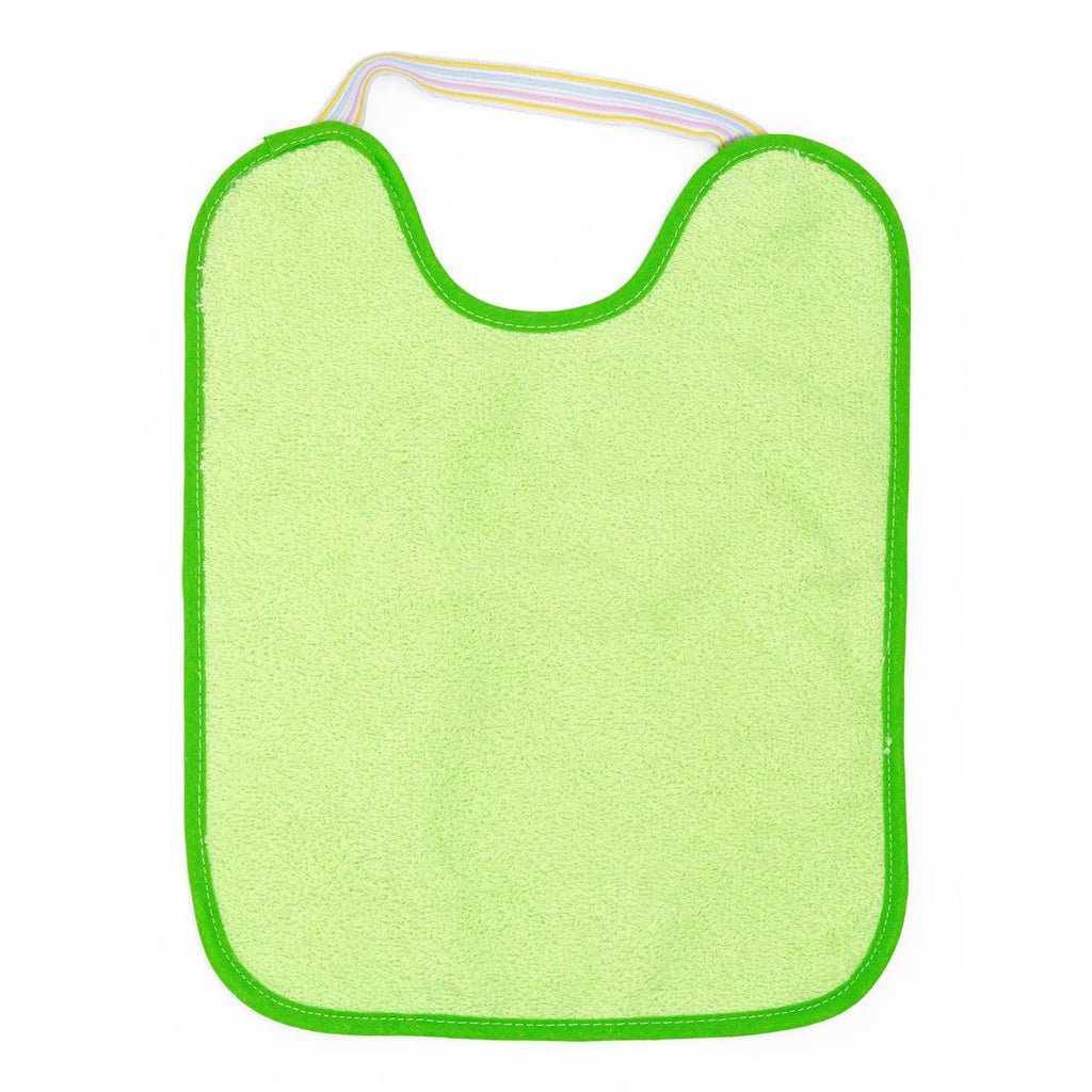 Ti TIN Pack 4 Baberos Bebé Impermeables 31x24 cm, 6-12 Meses | 90% Rizo Algodón Suave y Absorvente, Ideal Guardería, Ajustable con Goma Elástica, Lavadora y Secadora